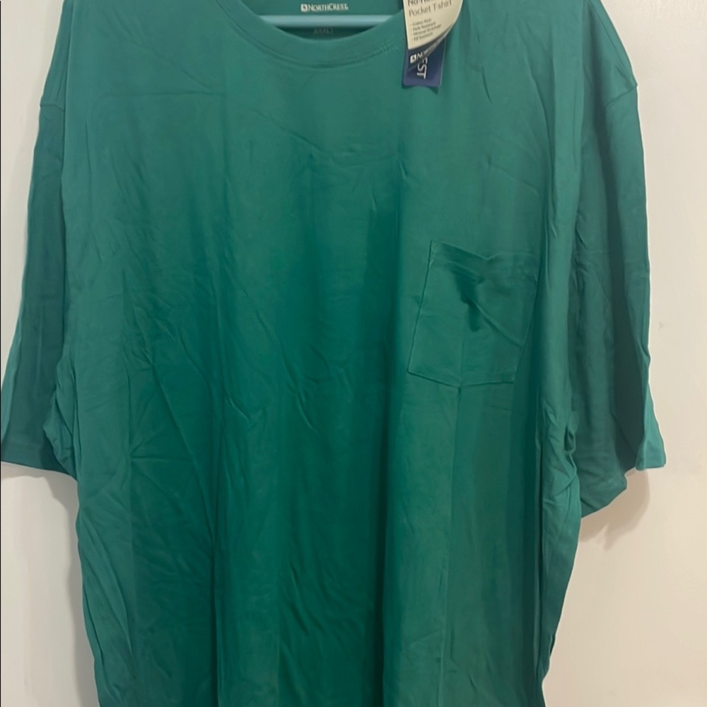 Northcrest Green Short Sleeve Tees Casual Comfort